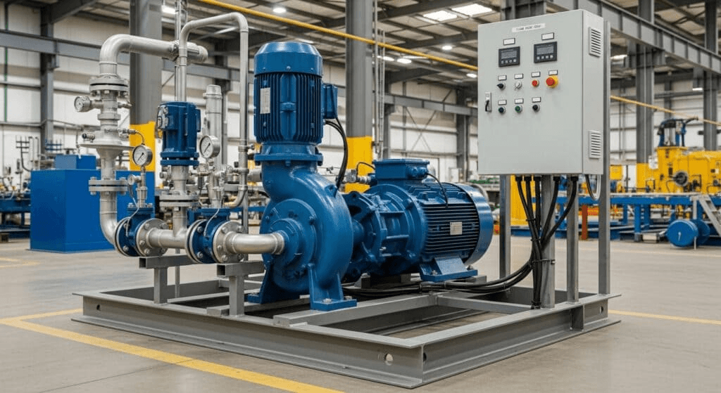 Sistema de Skid de bombas de alta eficiência